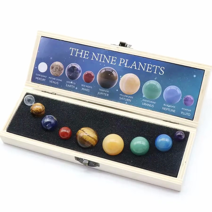 Solar System Model - 9 Planets Solar System Crystal Sphere