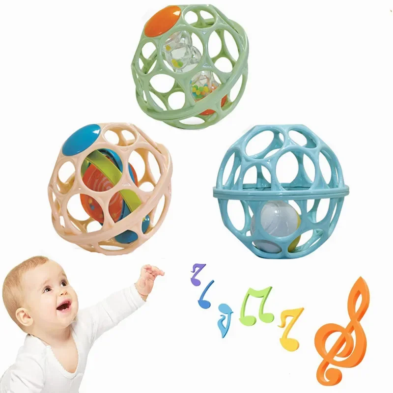 Kids Education Bell - Baby Hand Rattle Soft Ball Toys
