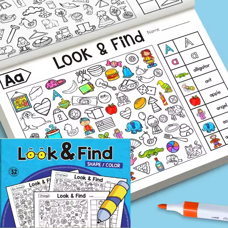 Kids Education And You - Look And Find Coloring Book for