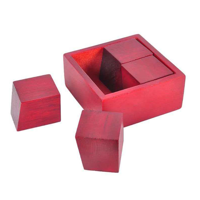 Brain Teaser Cube - Impossible Wooden Brain Teaser Puzzle Box