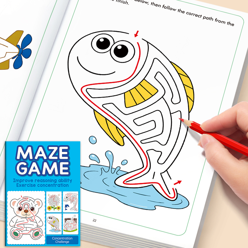 Kids Definition Of Education - Maze Fun Drawing Book for Kids,