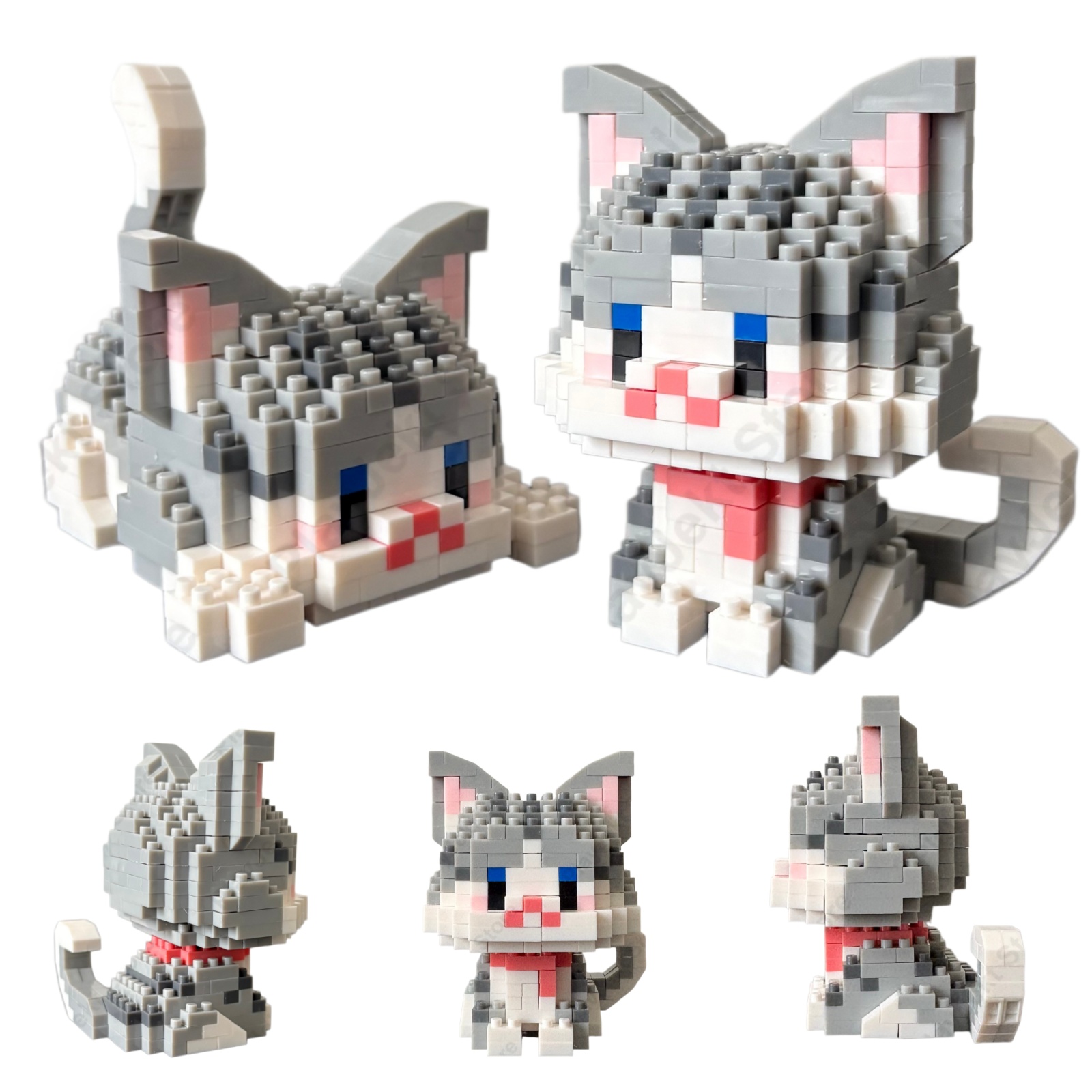 Kids Education Tips - DIY Silver-Tipped Kitten Mini Building Blocks