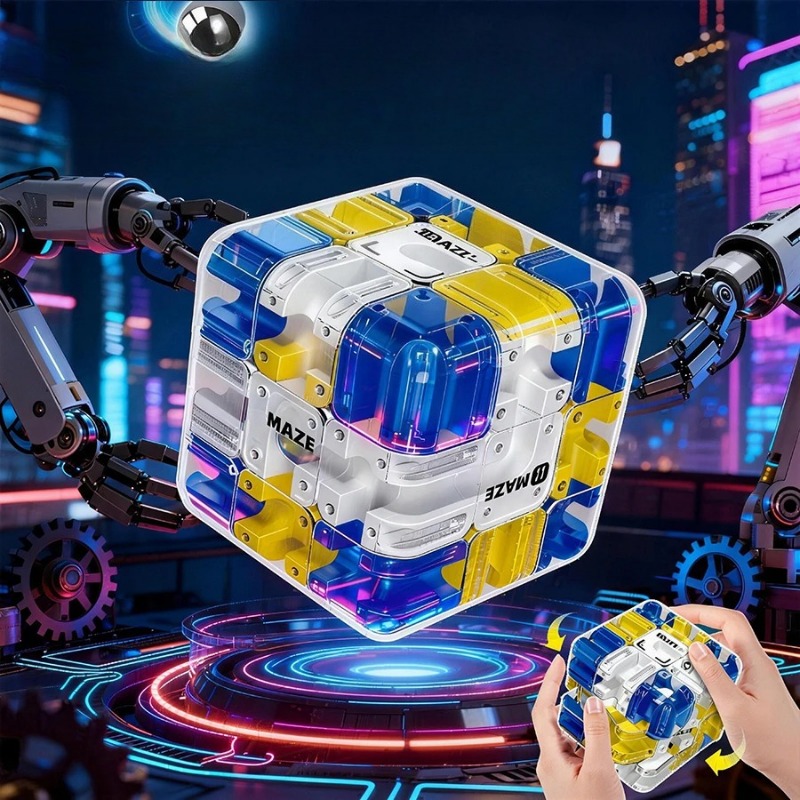 Brain Teaser Cube - 1-10PCS 3D Maze Puzzle Cube Brain