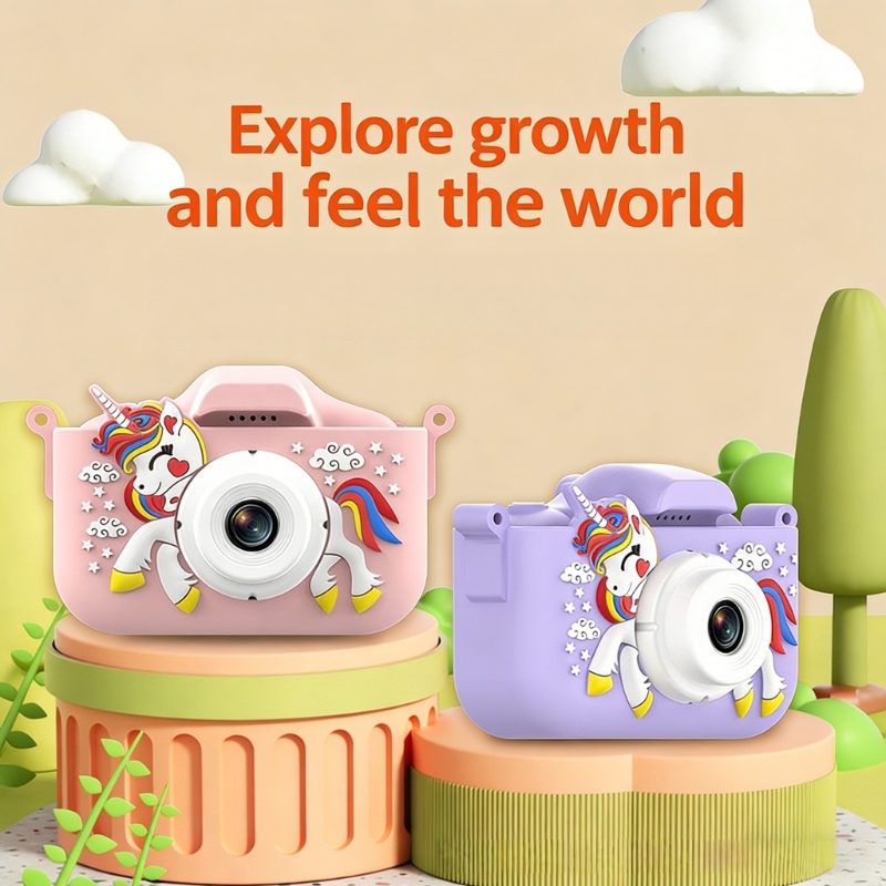 Kids Early Education Photos - Rechargeable Kids Camera Toy With High