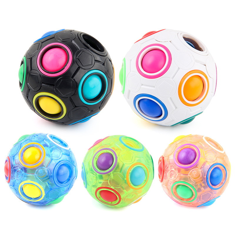 Brain Teaser Cube - Magic Rainbow Puzzle Ball:3D Speed Cube-Inspired