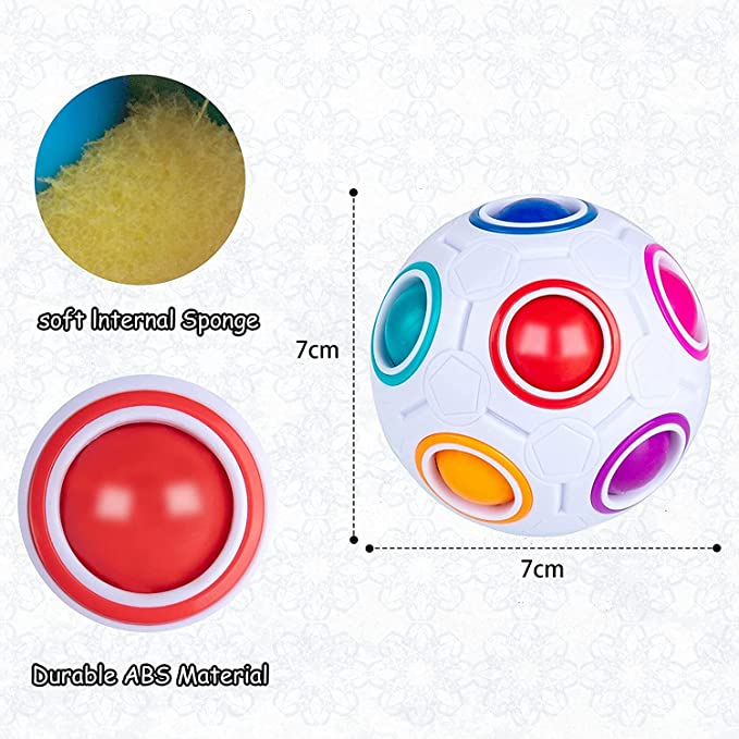 Magic Rainbow Puzzle Ball Spee - Brain Teaser Cube ulasan dan harga
