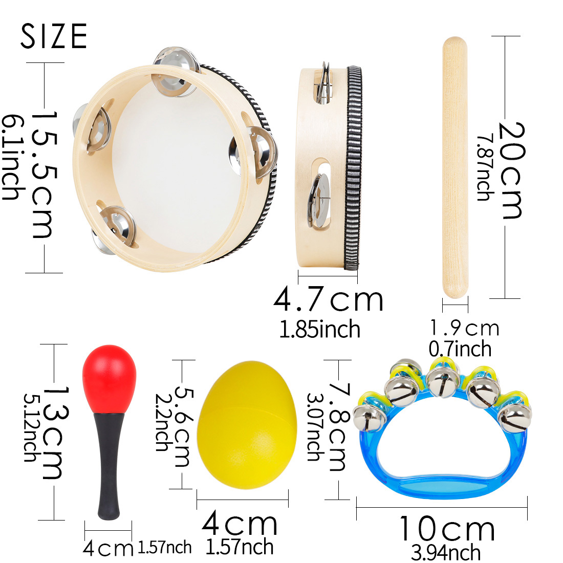 5Pcs Kids Orff Percussion Set  - Kids Education Bell ulasan dan harga