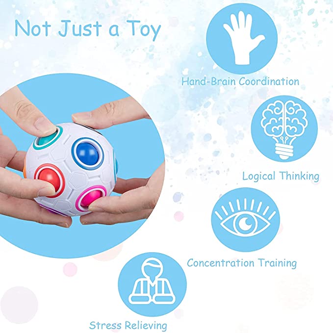 =Magic Rainbow Puzzle Ball Spe - Brain Teaser Cube ulasan dan harga