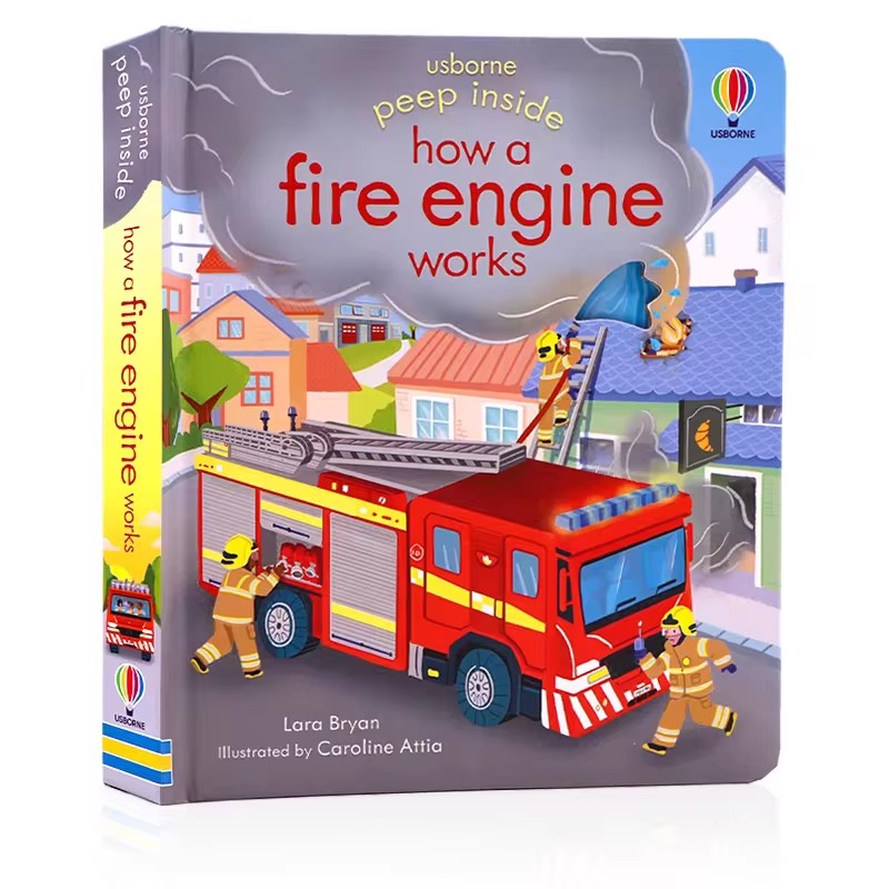 Usborne Peep Inside How A Fire - Kids Education And You ulasan dan harga