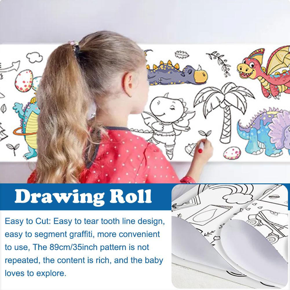 Children's Drawing Roll Sticky - Kids Education Laptop ulasan dan harga