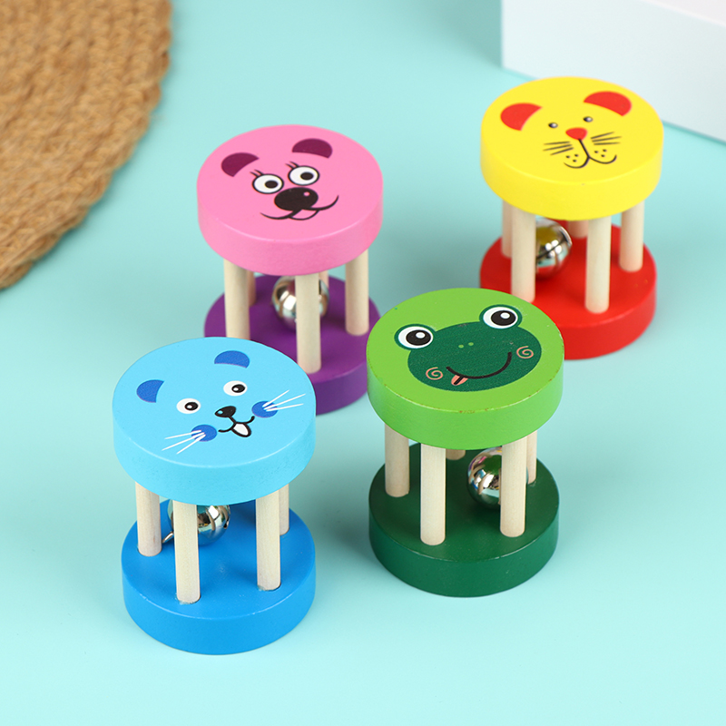 Kids Cartoon Wooden Castanets  - Kids Education Bell ulasan dan harga