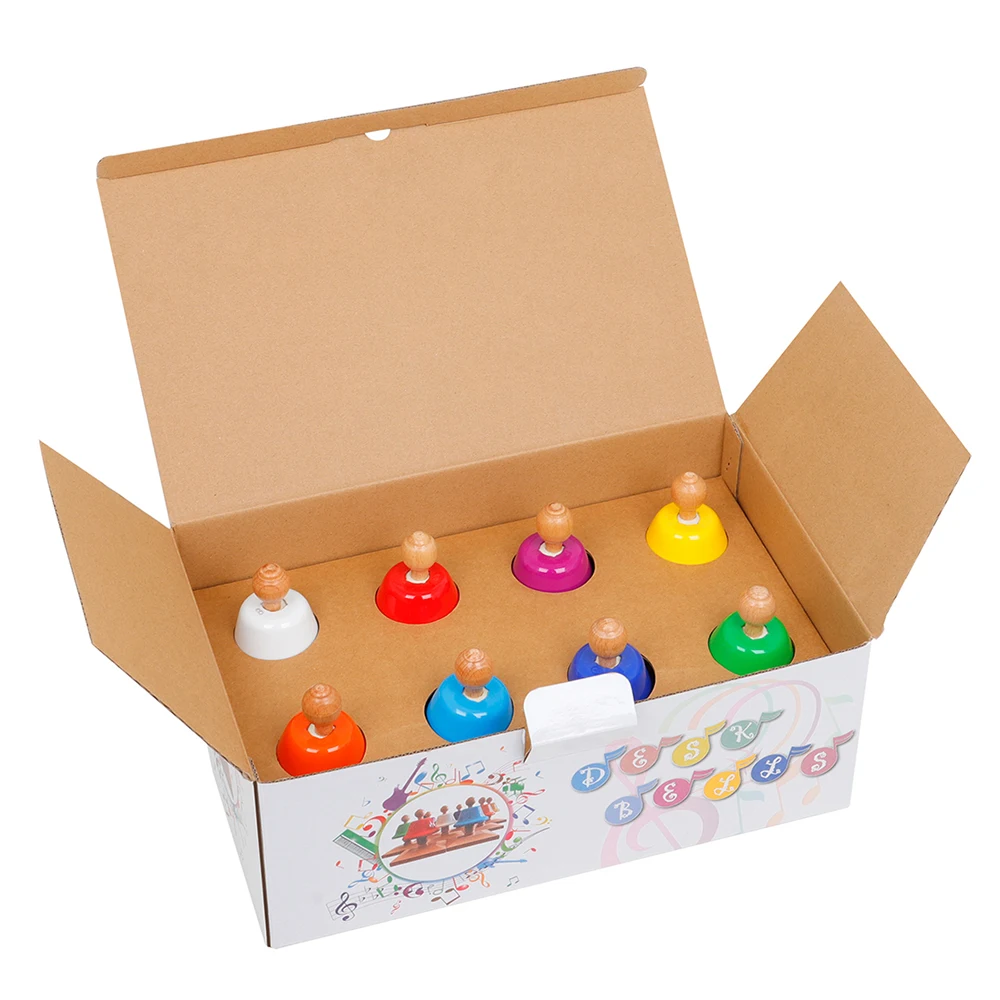 8 Tone Colorful Class Bell Woo - Kids Education Bell ulasan dan harga