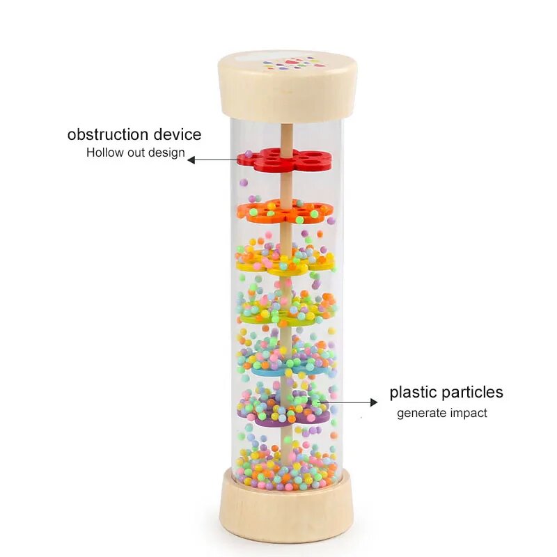 Rain Sound Tube Simulator Toy  - Kids Education Bell ulasan dan harga