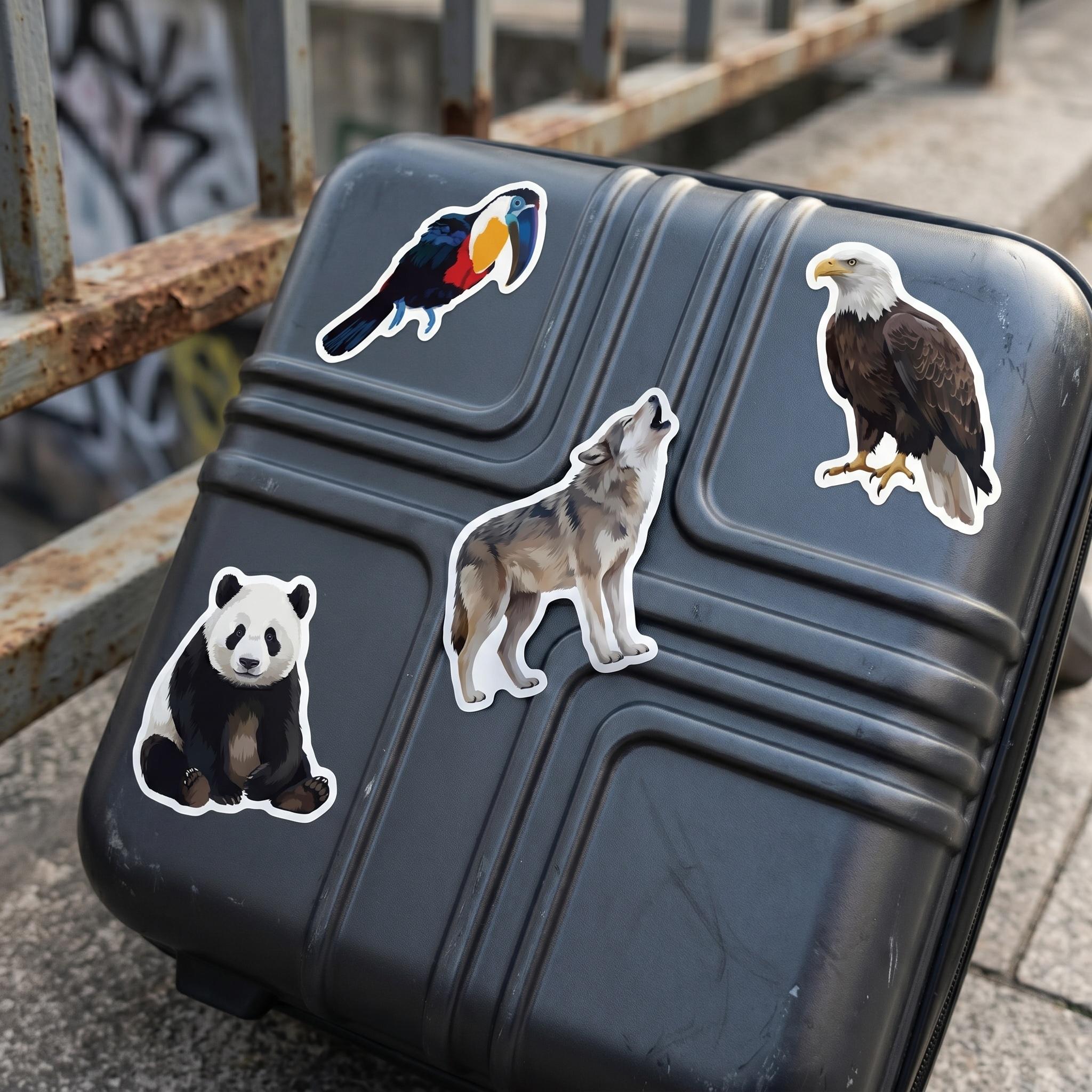 50/200Pcs Realistic Animal Sti - Kids Education Laptop ulasan dan harga