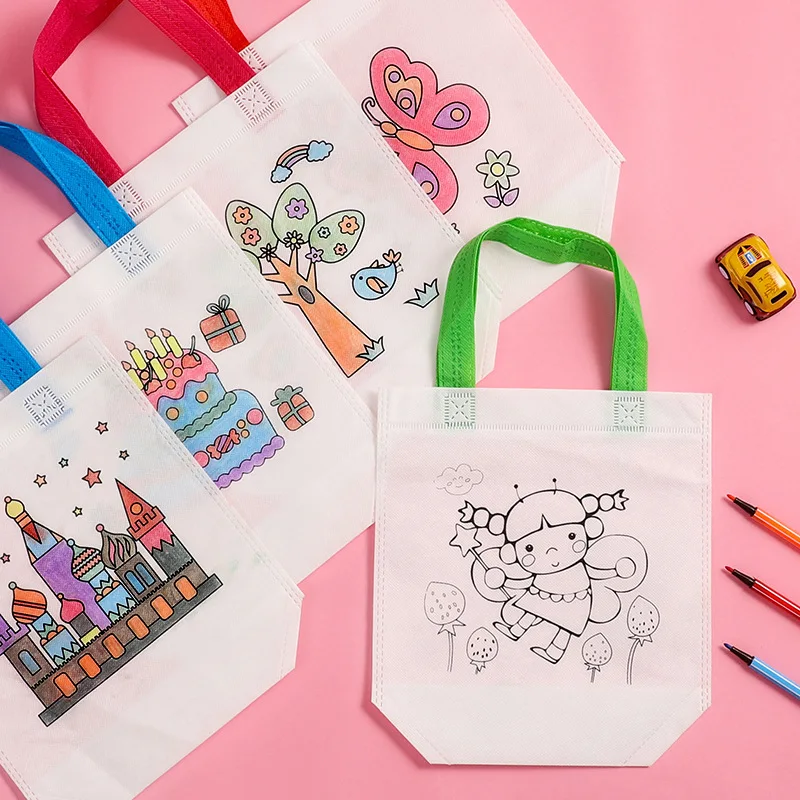1-10pcs Sets DIY Graffiti Bag  - Kids Education Laptop ulasan dan harga