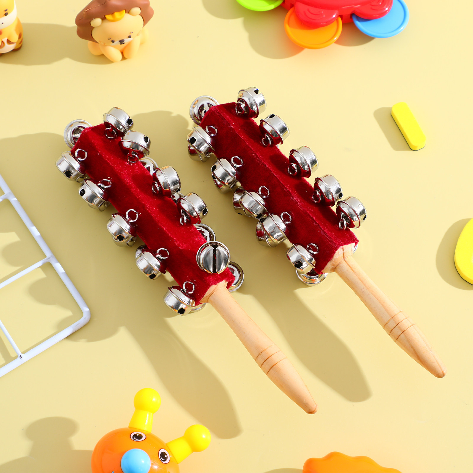 2Pcs Handhold Bell Early Music - Kids Education Bell ulasan dan harga