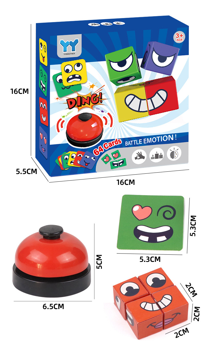 Kids Face Change Rubik's Cube  - Kids Education Bell ulasan dan harga