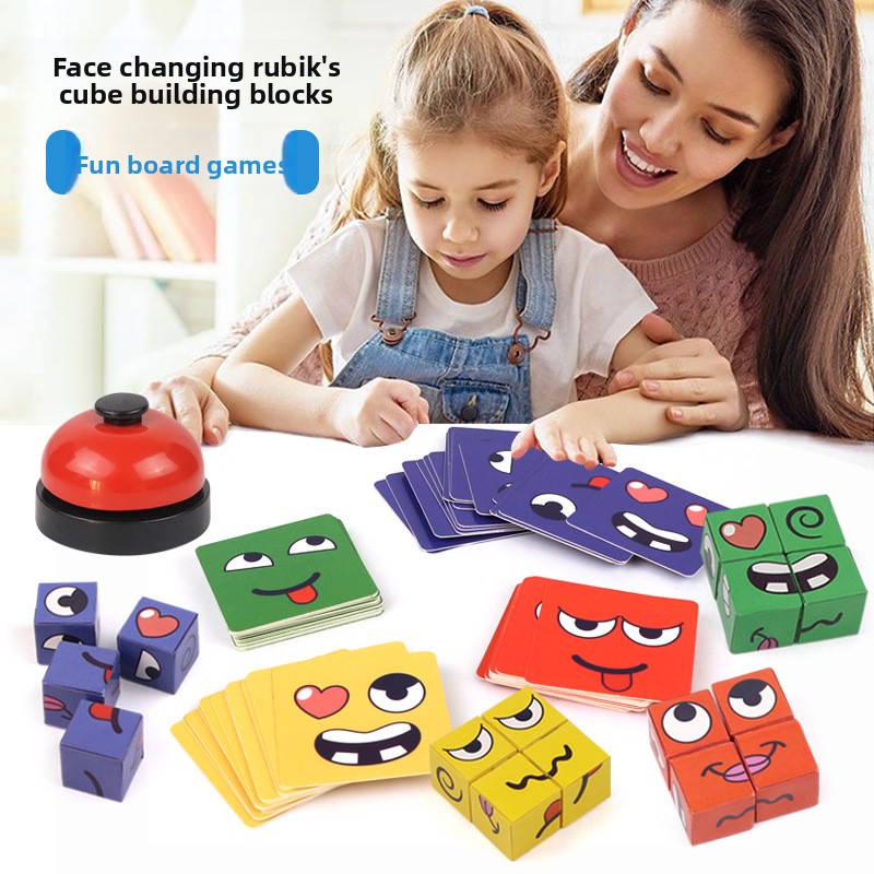Kids Face Change Rubik's Cube  - Kids Education Bell ulasan dan harga