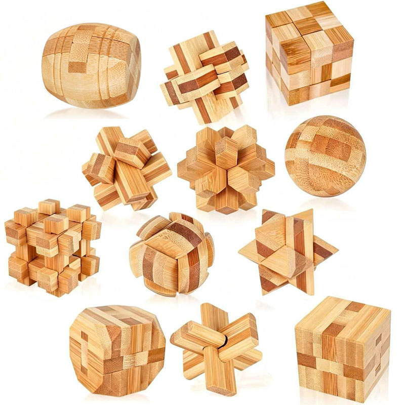 NEW 4.5CM Lu Ban Lock Puzzle B - Brain Teaser Cube ulasan dan harga