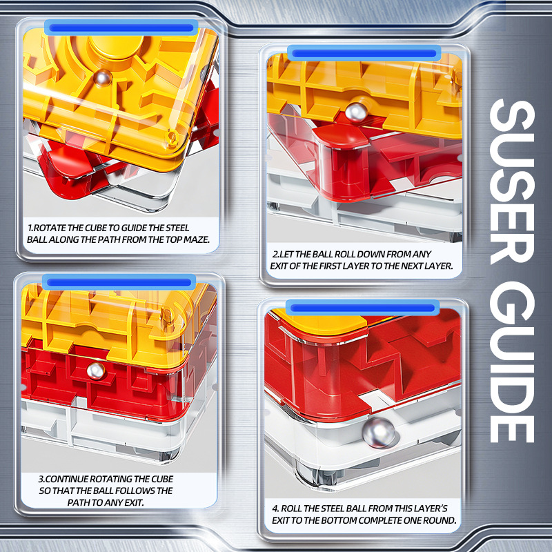 Fidget Spinner 3D Maze Cube Si - Brain Teaser Cube ulasan dan harga