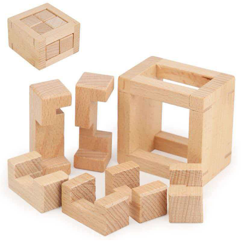 YueYu II Wooden Disentanglemen - Brain Teaser Cube ulasan dan harga