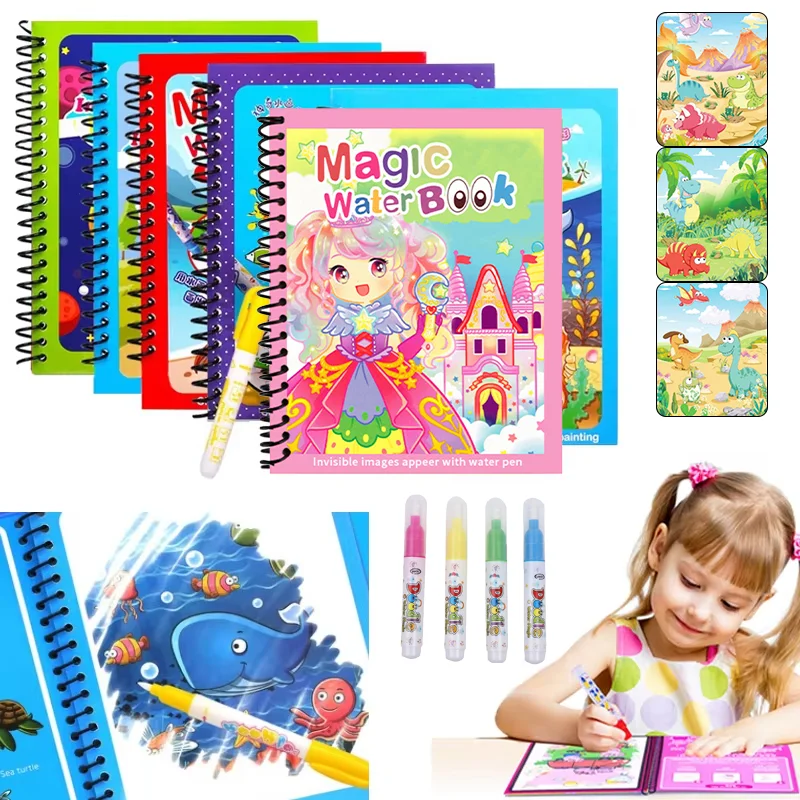 Cartoon Magic Water Drawing Bo - Kids Education Laptop ulasan dan harga