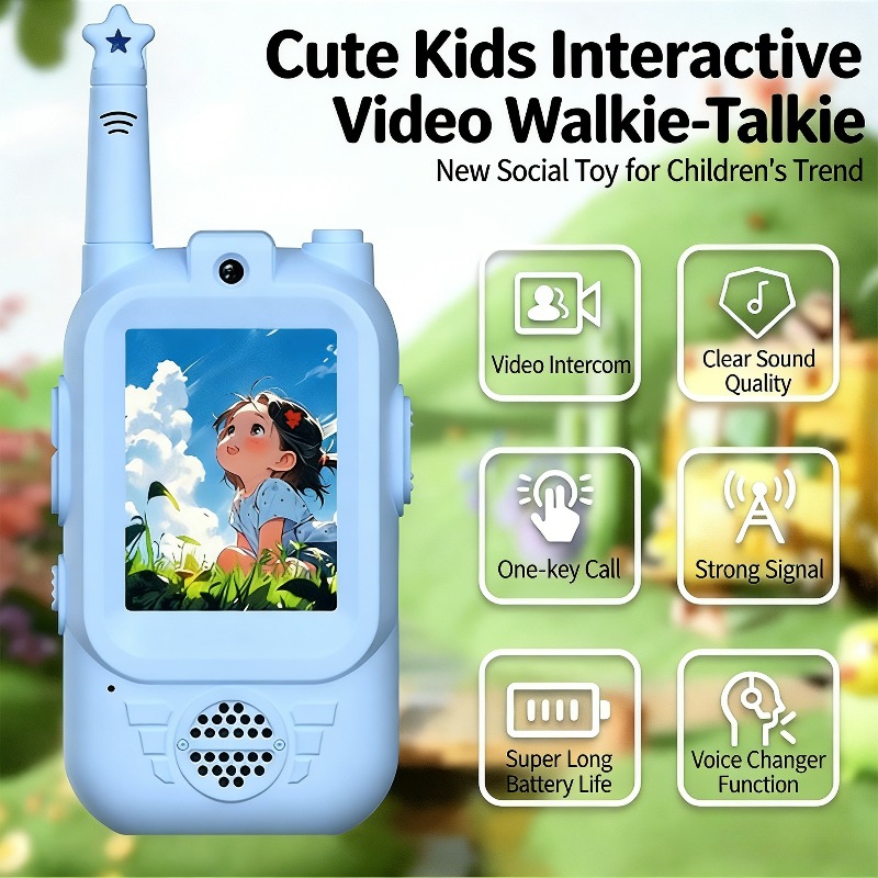 2PC Kids Video Walkie Talkies  - Kids Education Recreation ulasan dan harga