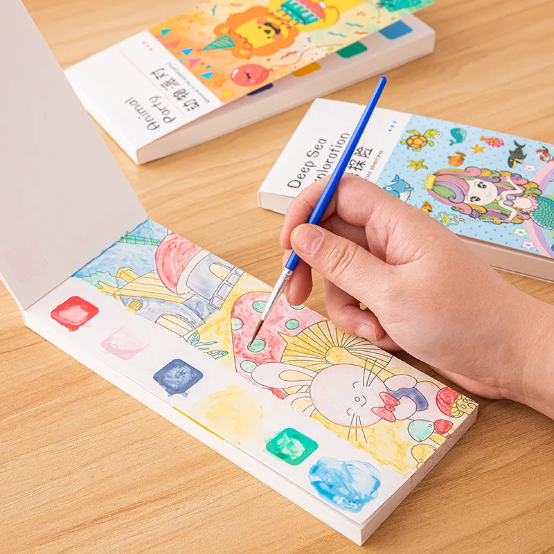 20 Pages Portable Watercolor P - Kids Education Laptop ulasan dan harga