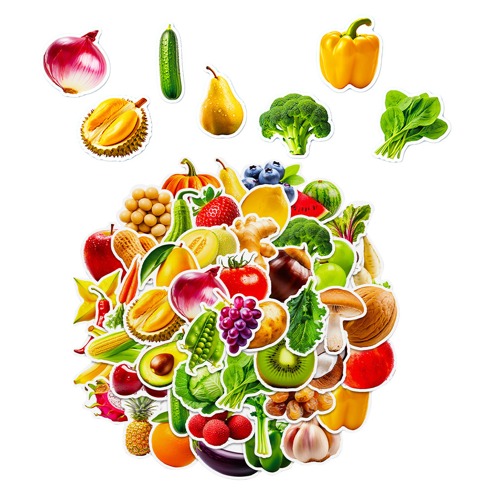 50 Sheets Fruits Vegetables Le - Kids Education Laptop ulasan dan harga