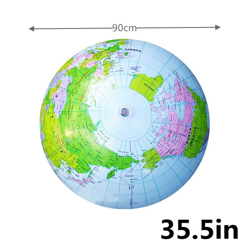 90CM Inflatable Earth World Ge - Educational Globe For Kids ulasan dan harga