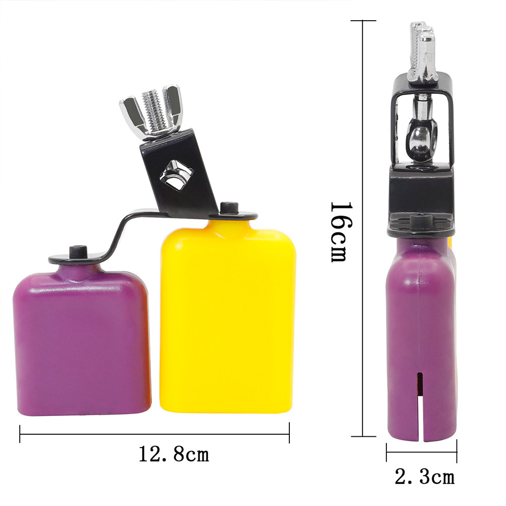 Yellow Purple Square Wooden Fi - Kids Education Bell ulasan dan harga