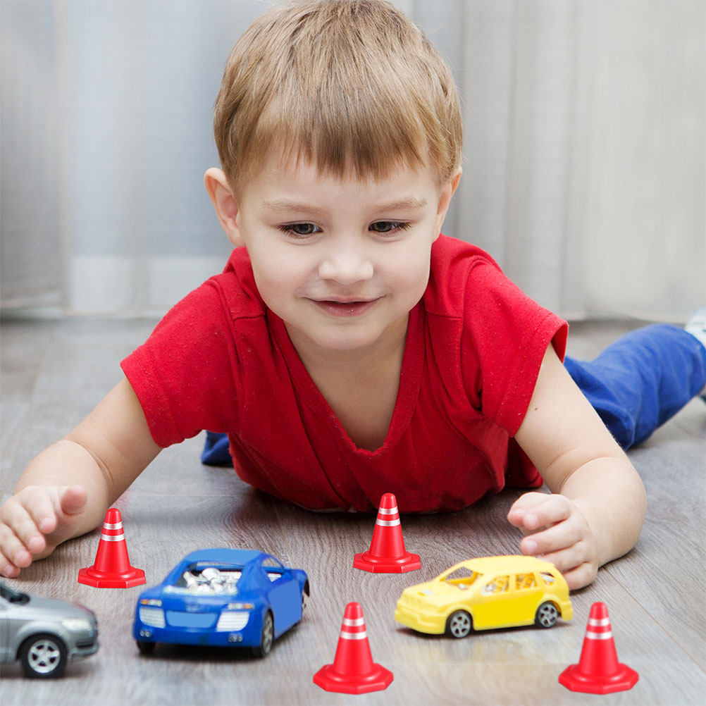24Pcs Mini Traffic Cones Red P - Kids Education And You ulasan dan harga