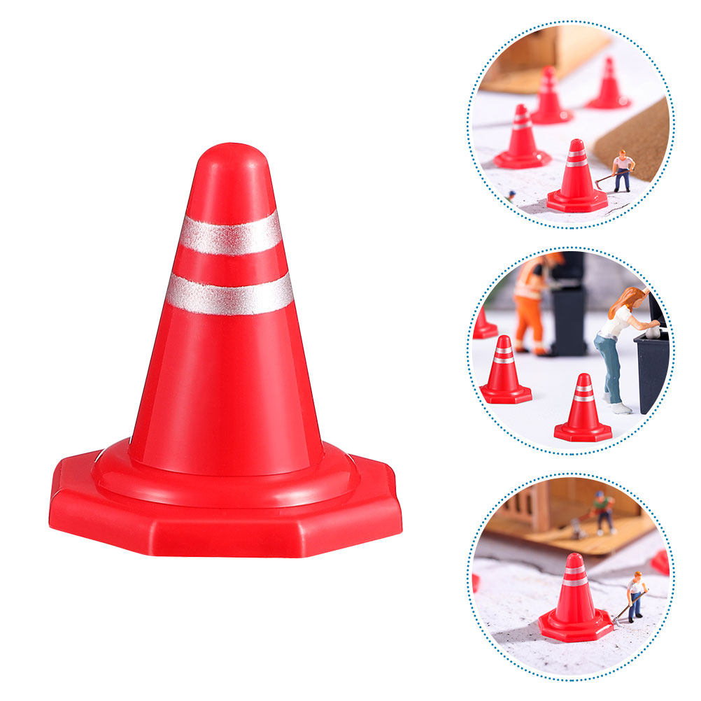 24Pcs Mini Traffic Cones Red P - Kids Education And You ulasan dan harga