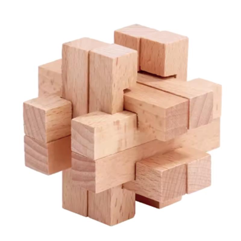 Wooden Brain Teaser for Adults - Brain Teaser Cube ulasan dan harga