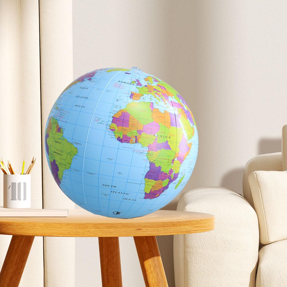 12/16Inch Inflate Globe Beach  - Educational Globe For Kids ulasan dan harga