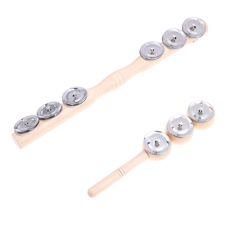 XM 1pOrff Wooden Hand 3/6 Bell - Kids Education Bell ulasan dan harga