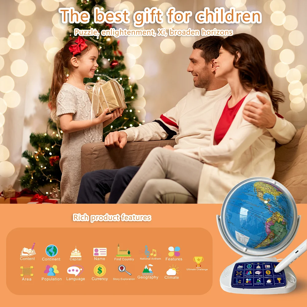 AR Interactive Smart Globe Kid - Educational Globe For Kids ulasan dan harga