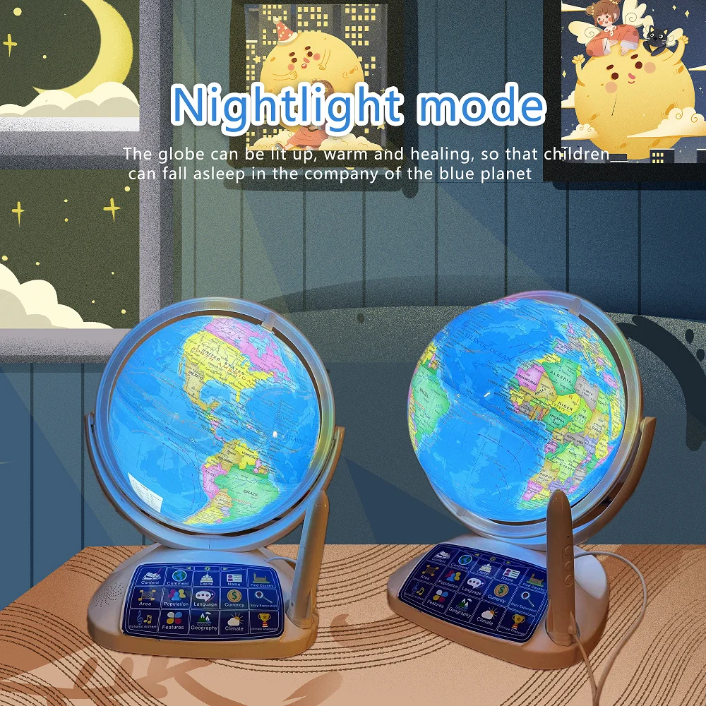 AR Interactive Smart Globe Kid - Educational Globe For Kids ulasan dan harga