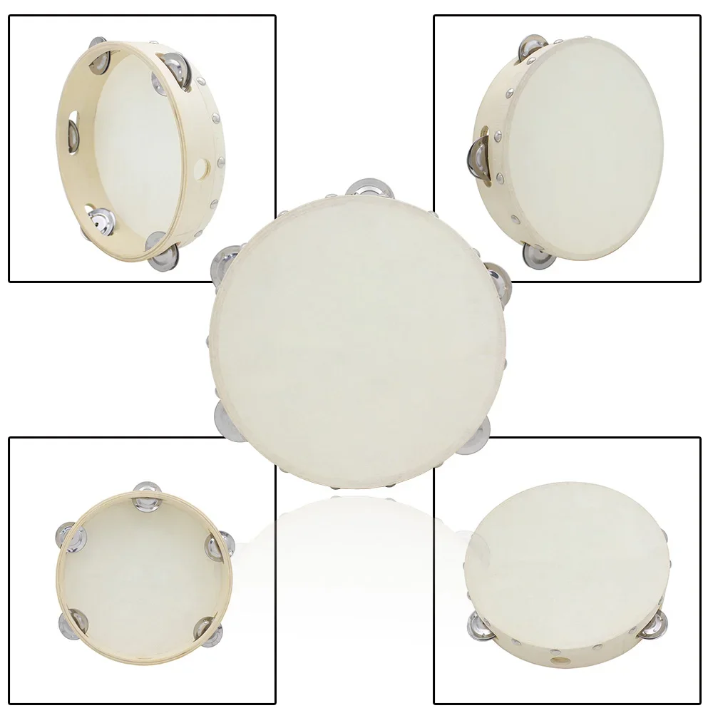 8-inch Tambourine Drum Hand-Op - Kids Education Bell ulasan dan harga