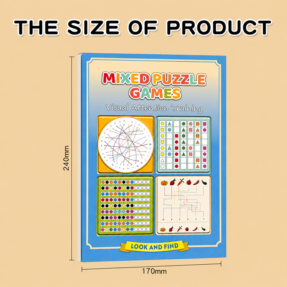 Mixed Puzzle Games Workbook 32 - Brain Teaser Cube ulasan dan harga