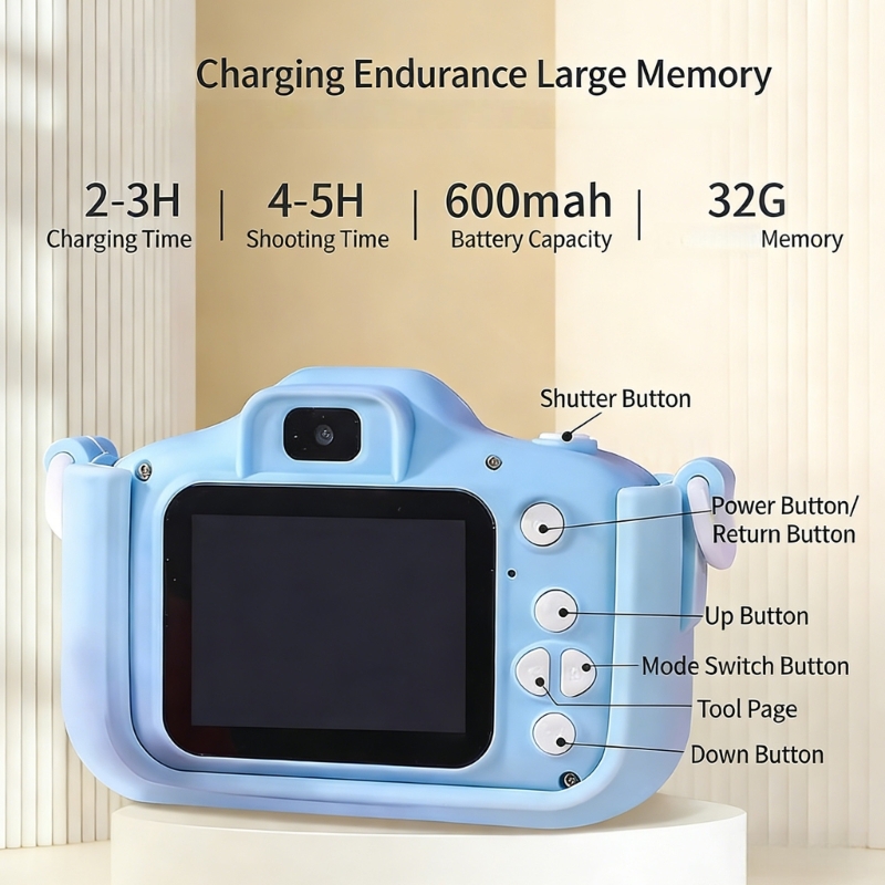 Rechargeable Kids Camera Toy W - Kids Early Education Photos ulasan dan harga